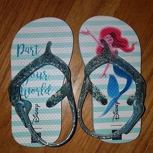 Disney baby gap Ariel flip flops